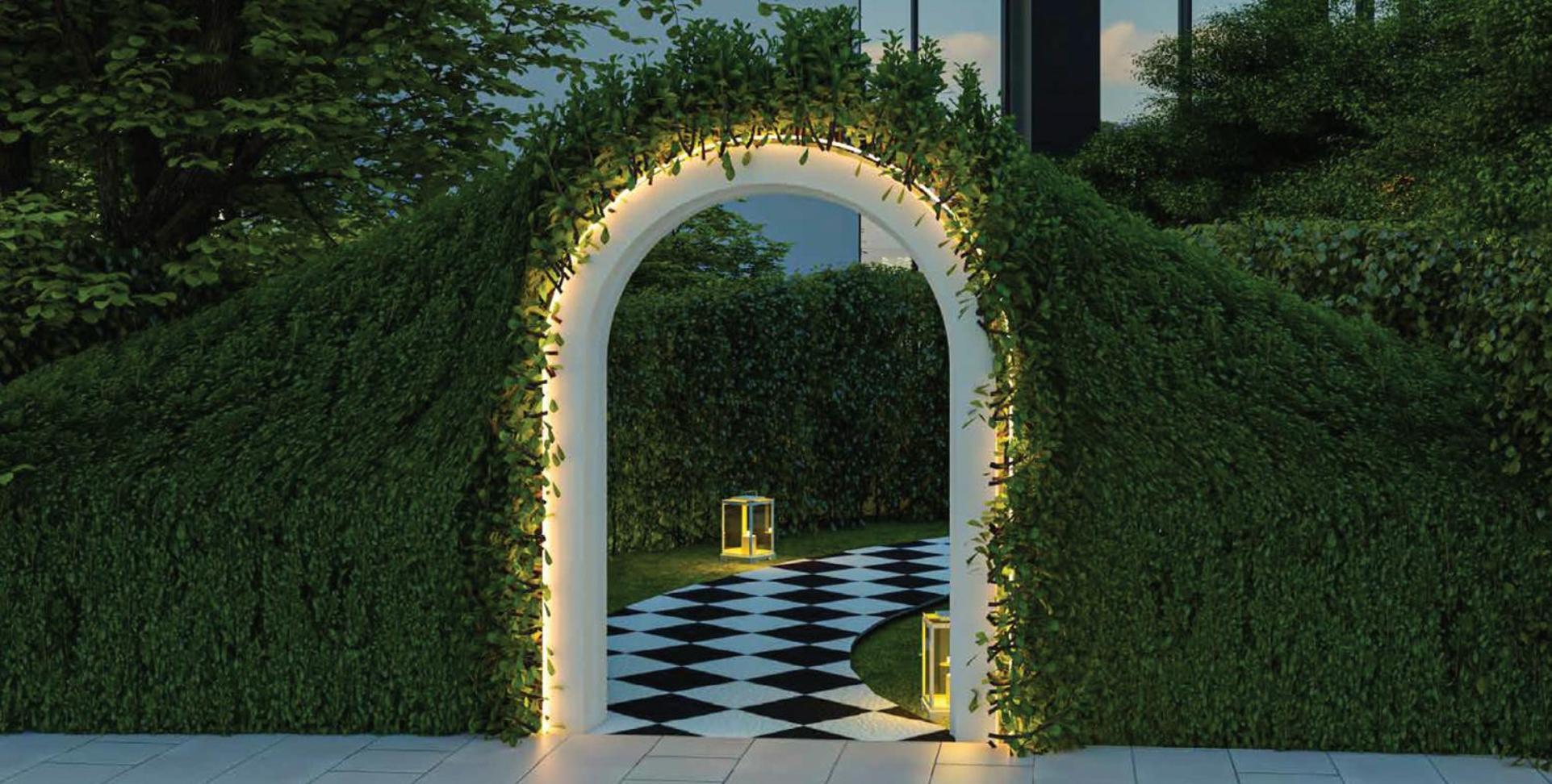 Delano Dubai At Bluewaters Hotel Exterior photo The entrance to the garden